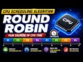 Round Robin RR CPU Scheduling Algorithm Operating System Easy Explanation