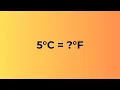 5 Celsius to Fahrenheit - How to Convert 5 C to F