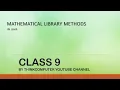 Mathematical Library Methods in Java Class 9 ThinkComputer