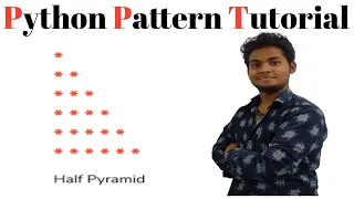 Draw Half Pyramid Pattern in Python in Hindi python for beginners
