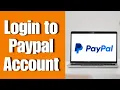 How to Login to Paypal Account PayPal Sign In Tutorial