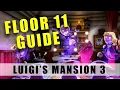 Luigi s Mansion 3 Floor 11 walkthrough - 100 11F Twisted Suites guide how to get to Wardrobe boss