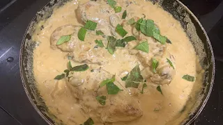 Today s Menu Creamy Garlic Mushroom Chicken