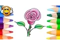 Coloring Pages for Kids Cartoon Rose Coloring Book s Bibabibo
