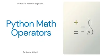 Python Math Operators Beginner s Friendly