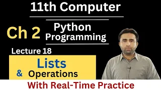 Lists in Python 11th Computer Chapter 2 Python Programming Qais Ali Khan