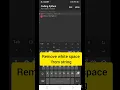 Remove whitespace from string