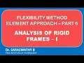Analysis of Rigid Frames Flexibility Method