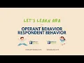 Operant Behavior Operant Conditioning and Respondent Behavior Classical Conditioning