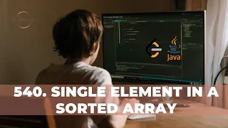 540 Single Element in a Sorted Array Detailed Explanation Java Code LeetCode
