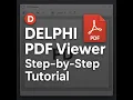 Delphi Tutorial Creating A PDF Viewer Software