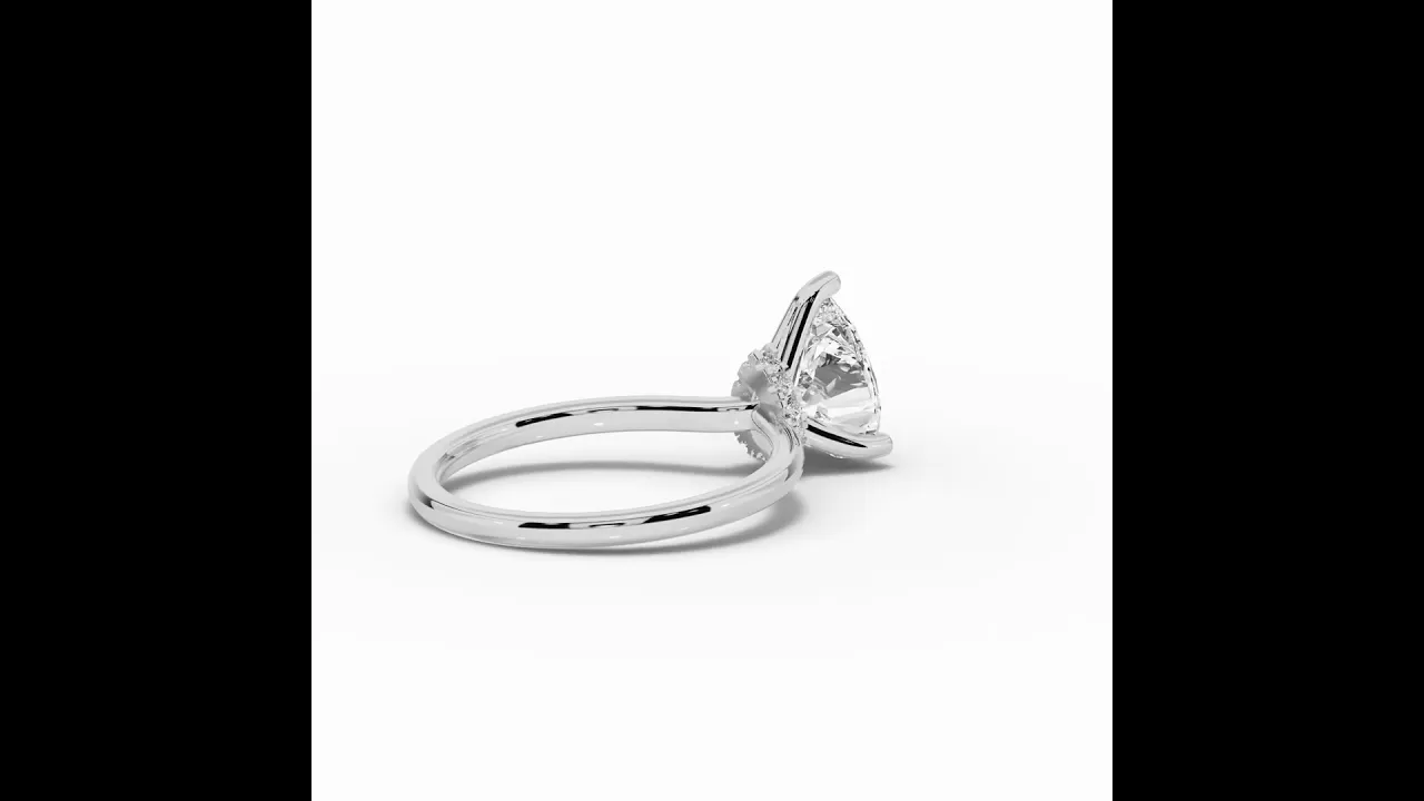 Pear Tiara Glow Solitaire
