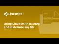 Using Cloudsmith to store and distribute any type of file