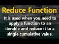 What is reduce in Python What is the use of reduce function functools Module Lambda Function