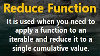 What is reduce in Python What is the use of reduce function functools Module Lambda Function