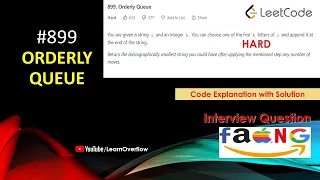 Orderly Queue LeetCode 899 Java Intuitive Solution with Explanation LearnOverflow