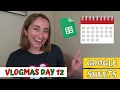 CREATE A CALENDAR LESSON PLANNER in Google Sheets Teacher Tech Tutorial VLOGMAS DAY 12