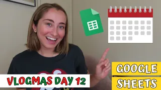 CREATE A CALENDAR LESSON PLANNER in Google Sheets Teacher Tech Tutorial VLOGMAS DAY 12