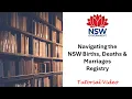 Navigating the NSW Births Deaths Marriages Registry