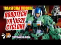 Lagu [4K] Transform Tutorial - Robotech The New Generation YR-052F Transformable Cyclone