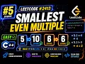 LeetCode 2413 Smallest Even Multiple Easy C Solution