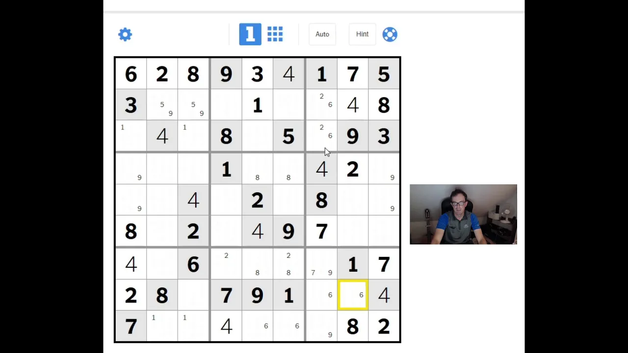 The New York Times "Hard" Sudoku:  A Walkthrough