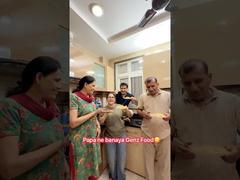 Sasur ne banaya gen-z khana😍 #shorts #food #pasta #family #minivlog