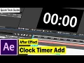 How to add After Effects Clock Timer Add clock animation