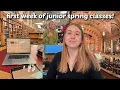 first week of classes at yale vlog junior spring semester ft new classes friends travel