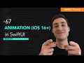 How to use animation with value in SwiftUI iOS 16 Bootcamp