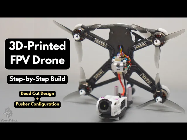 4-Inch Dead Pushy Cat Drone (Dead Cat Design + Pusher Config) video thumbnail
