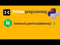 permutations Hackerrank Python itertools permutations Programming Coding