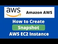 How to Create AWS EC2 Instance Snapshot