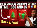 How to Create a 3D Christmas Gift in HTML CSS JavaScript