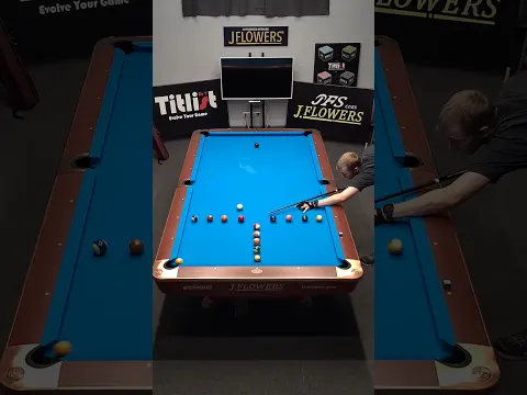 Rotation through the 8. Drill for advanced players. Attempt 1 #billiards #8ballpool #tips #jflowers