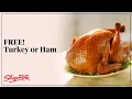 FREE Thanksgiving Turkey or Ham ShopRite Grocery Stores
