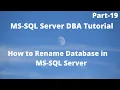 How to rename database in MS-SQL Server