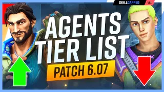 *NEW* Agent Tier List Patch 6.07 - HARBOR IS SECRETLY BROKEN! - Valorant Meta