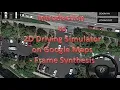 play virtually 2d car simulator in google maps