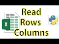 Read Rows Columns in Excel using Python