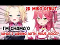 Miko's 2D Debut Live Gets Shocked After Hearing Haachama's Weird Voice