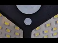 100 LED solar PIR motion triggered lights review TEMU wonkeyjase