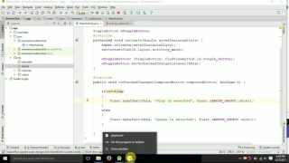 Toggle Button in android with example