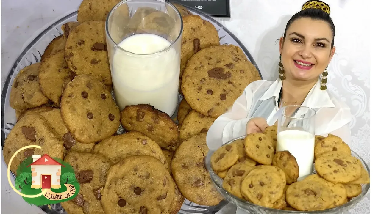 BISCOITO SUPER FÁCIL E RÁPIDO COOKIES PARA LANCHE CULINÁRIA EM CASA