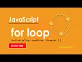 for loop in javascript lecture