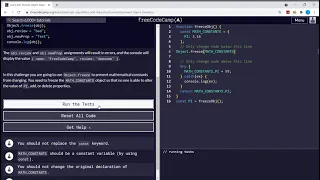 Learn ES6 Prevent Object Mutation freeCodeCamp