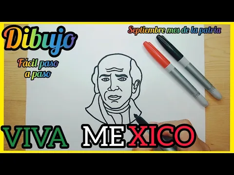 Download MP3 INDEPENDENCIA DE MEXICO, 15 de Septiembre,  Como dibujar a MIGUEL HIDALGO paso a paso.