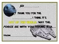 Star Wars Printable Tutorial 3 - Star Wars fill in the blank thank you cards with MS Word