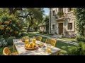 Warm Summer Morning Jazz Music - Outdoor Garden Nature Ambience With Cozy Jazz For Study, Work