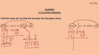 A 3 3 Function Notation